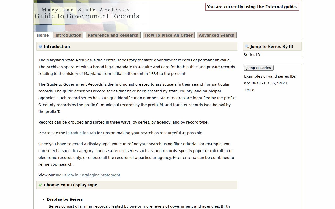 Milford Mill people search Archives record guide